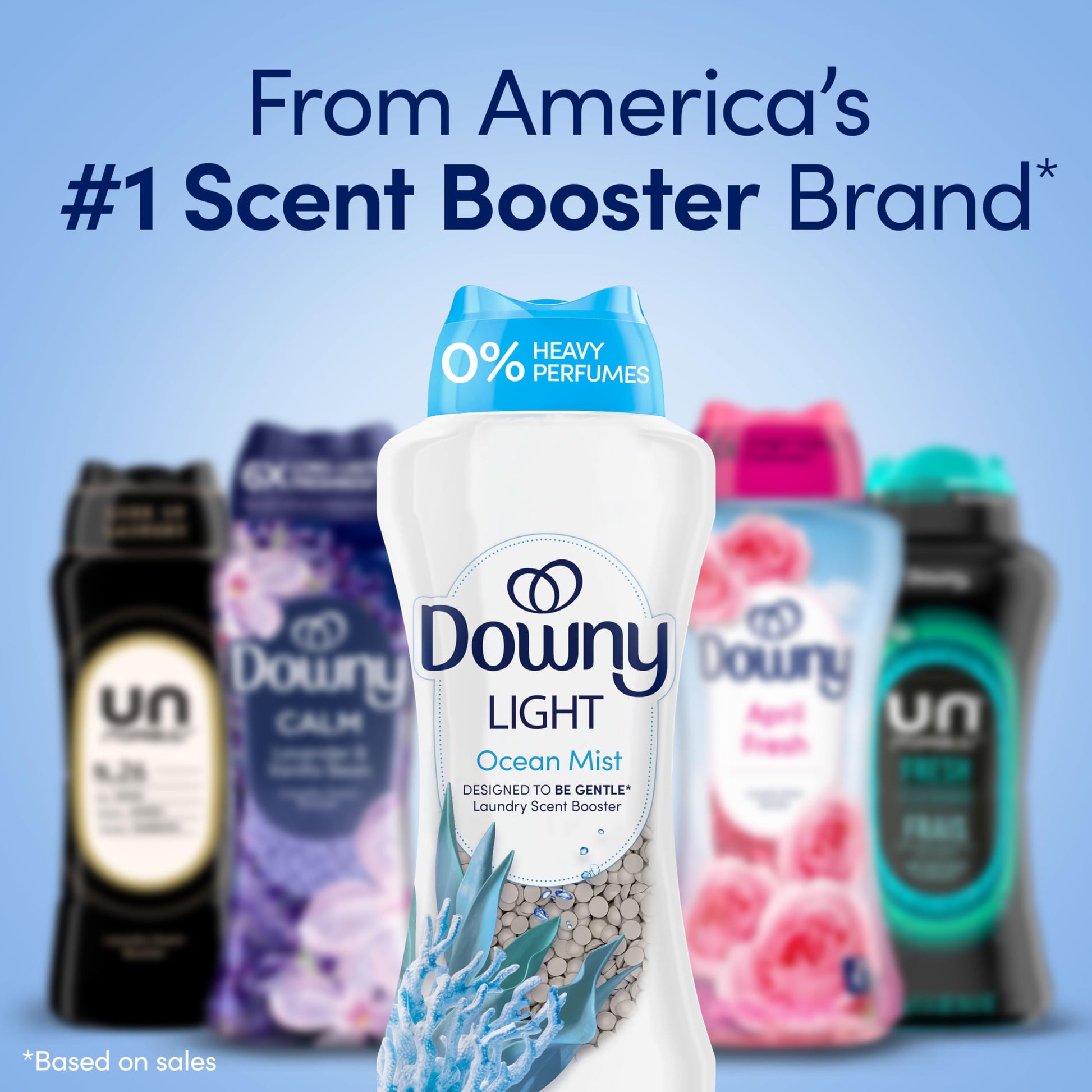 Buy now Downy Light Laundry Scent Booster Beads, Ocean Mist Scent, 24 OZ, In-Wash Fabric Beads Designed To Be Gentle With A Light Boost Of Scent, No Heavy Perfumes at indiglob india