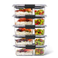 Buy now Rubbermaid Brilliance Food Storage Containers, Set of 5 (10 Pieces), BPA-Free, Leak-Proof, Clear 2.85 cup (10-Piece) at indiglob india