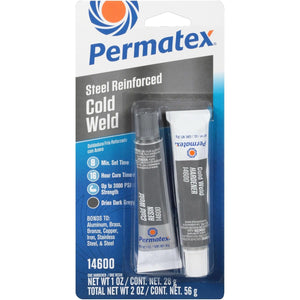 Permatex 14600 Cold Weld Bonding Compound, Two 1 oz. Tubes , Black