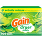 Gain Dryer Sheets Plus Wrinkle Release, Original Scent, 240 Count, Fights Static With a Touch of Scent, Laundry Sheets