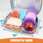 Bentology Lunch Box for Kids- Insulated, Waterproof, Durable Tote Bag Lunchbox fits Bento Boxes, Containers, Jars, Bottles- Keeps Food Hotter or Colder Longer- Back To School Reusable Sleeve For Girls