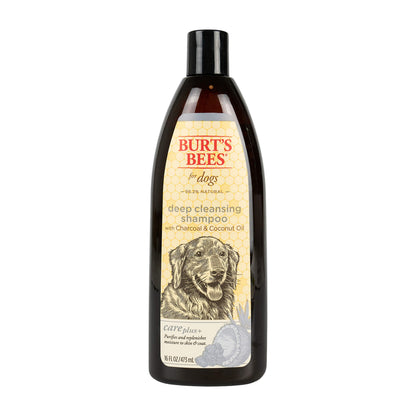 Buy now Burt's Bees for Pets Care Plus+ Naturally Derived Deep Cleansing Charcoal & Coconut Oil Shampoo - Dog Shampoo to Naturally Derivedly Purify and Replenish Dog's Skin & Coat - Made in USA, 16 Oz at indiglob india