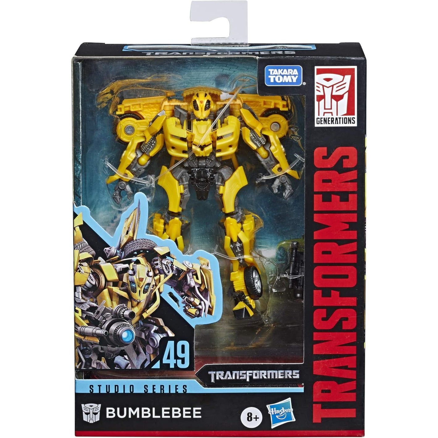Transformers Toys Studio Series 49 Deluxe Class Movie 1 Bumblebee Action Figure - Kids Ages 8 & Up, 4.5" (Amazon Exclusive)