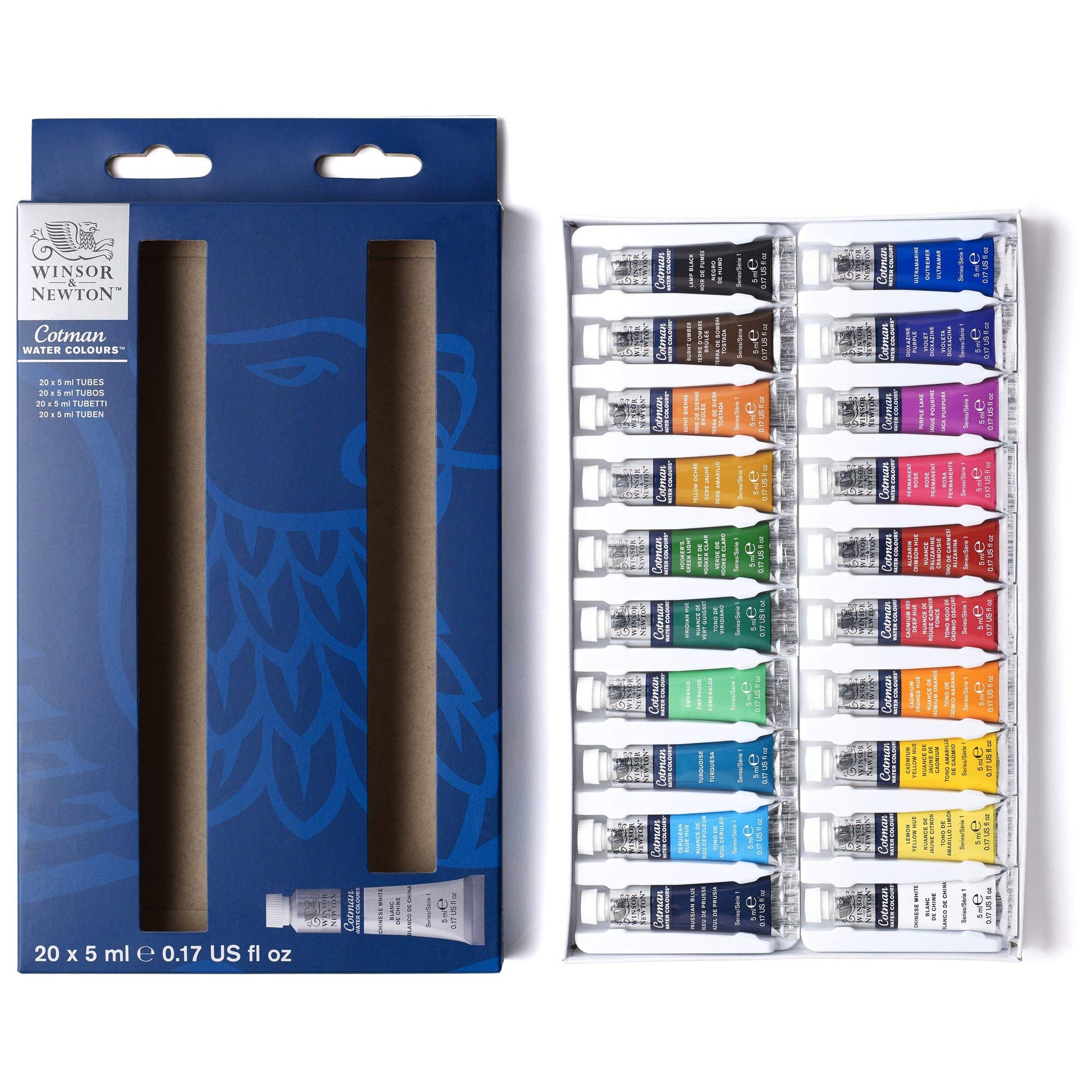 Buy now Winsor & Newton Cotman Watercolor Paint Set, Field Pocket Set, 12 Half Pan w/ Brush, Sponge, Bottle 20 Tube Set 5ml at indiglob india
