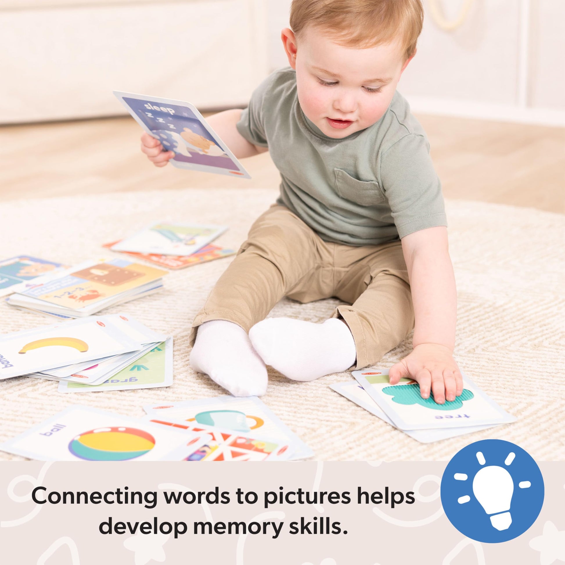 Buy now Melissa & Doug?? Ms. Rachelƒ?› First Words Textured Sensory Flashcards Preschool Learning Toy for Boys, Girls - FSC Certified at indiglob india