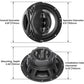 BOSS Audio Systems NX654 Onyx Series 6.5 Inch Car Door Speakers - 400 Watts (per pair), Coaxial, 4 Way, Full Range, 4 Ohms, Sold in Pairs, Bocinas Para Carro