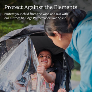 Buy now UPPAbaby Performance Rain Shield for Ridge/Waterproof and Windproof Coverage/Ventilated Design/Quick Attachment/Easy Access to Child at indiglob india