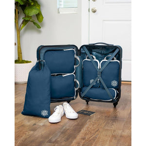 Compression Packing Cubes Set for Travel - Lightweight, Durable Clothes Organizer for Carry-On Luggage and Suitcases by TRIPPED Travel Gear