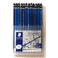 STAEDTLER Mars Lumograph Black Artist Wooden Lead Pencil - Box of 6 (8B 6B 4B 4B 2B 2B) in Metal Box- With Tub 2-Hole Sharpener and Free Eraser