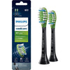 Philips Sonicare Genuine W3 Premium White Replacement Toothbrush Heads, 2 Brush Heads, Black, HX9062/95 - Black