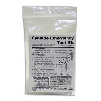 Industrial Test Systems 484020 Cyanide Emergency Test Kit, 0.2-1700 ppm Range