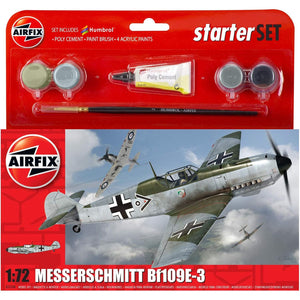 Airfix 1:72 Messerschmitt Bf109E-3 Starter Set (A55106)