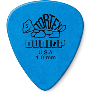 JIM DUNLOP 1.0mm Blue Guitar Pick-12 Pack Tortex Standard (418P100)