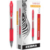 Zebra Pen Sarasa Dry X20 Retractable Gel Pens, 0.7mm Medium Point, Assorted Ink Colors with Rapid Dry Ink Technology, Ideal for Office Supplies and School Supplies, 10-Pack (46881) - Red A
