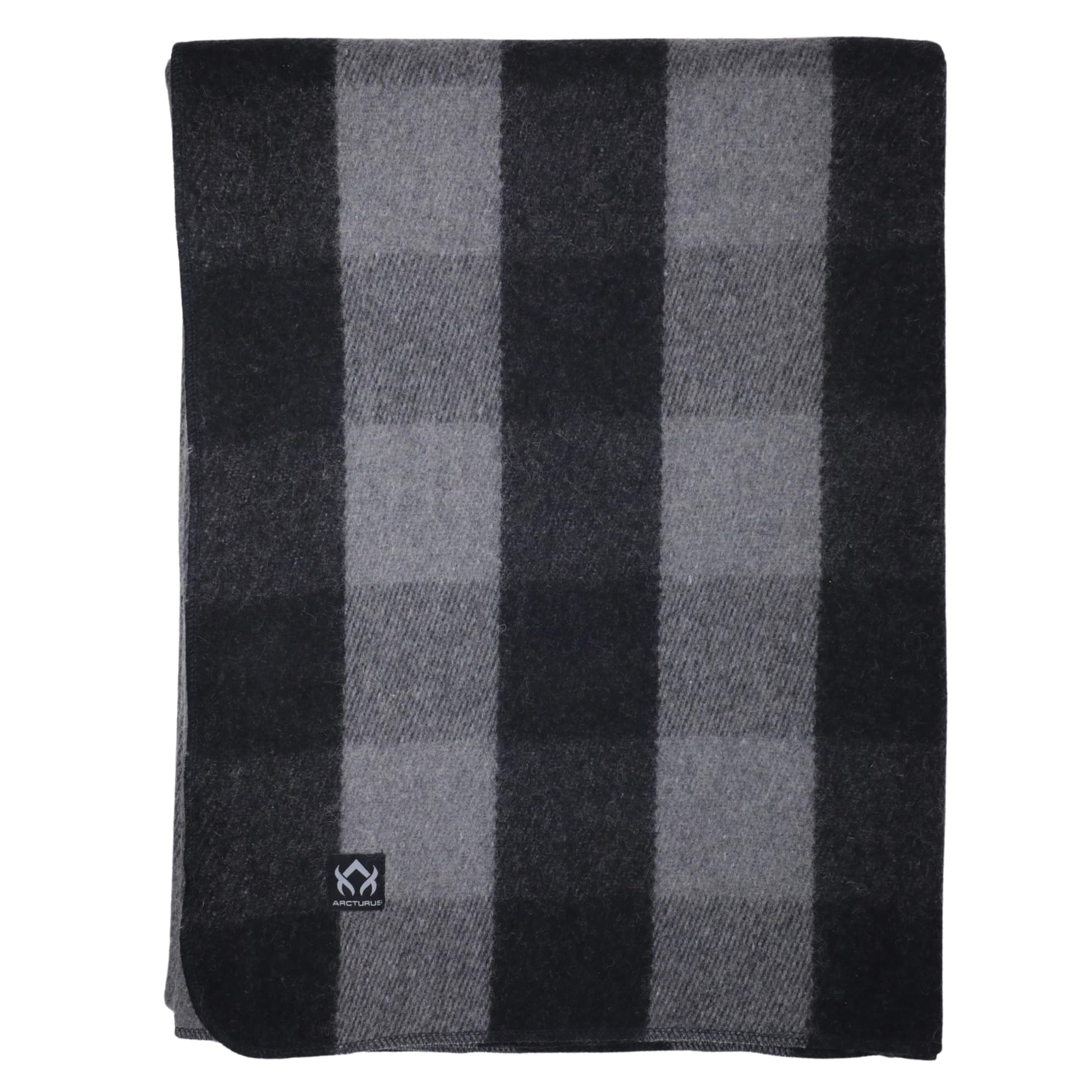 Buy now Arcturus Military Wool Blanket - Warm, Thick, Washable - Great for Outdoors, Camping, Stadium Blanket, Picnics, Travel - Car & Bushcraft Survival Kits Plaid Gray Buffalo at indiglob india