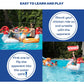 Chicken Fight Inflatable Pool Float Game Set- Includes 2 Giant Battle Ride-Ons- Flip Your Friends to Win- Outdoor Swimming Party Activities Fun w Kids Family Adults, Durable PVC Material