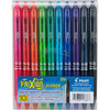 Pilot FriXion Erasable Gel Pens, Fine Point 0.7 mm Erasable Pens, Pack of 10 Assorted Colors - Assorted