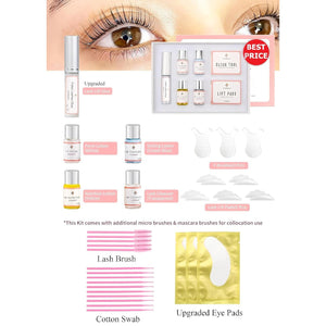 Lash Lift Kit Eyelash, Perming Full Lash Kit All in 1, Professional Eyelash Curling Lash Extension Set, Upgraded Glue Version, Semi-Permanent Lash Lifting Tools Suitable for Salon ICONSIGN