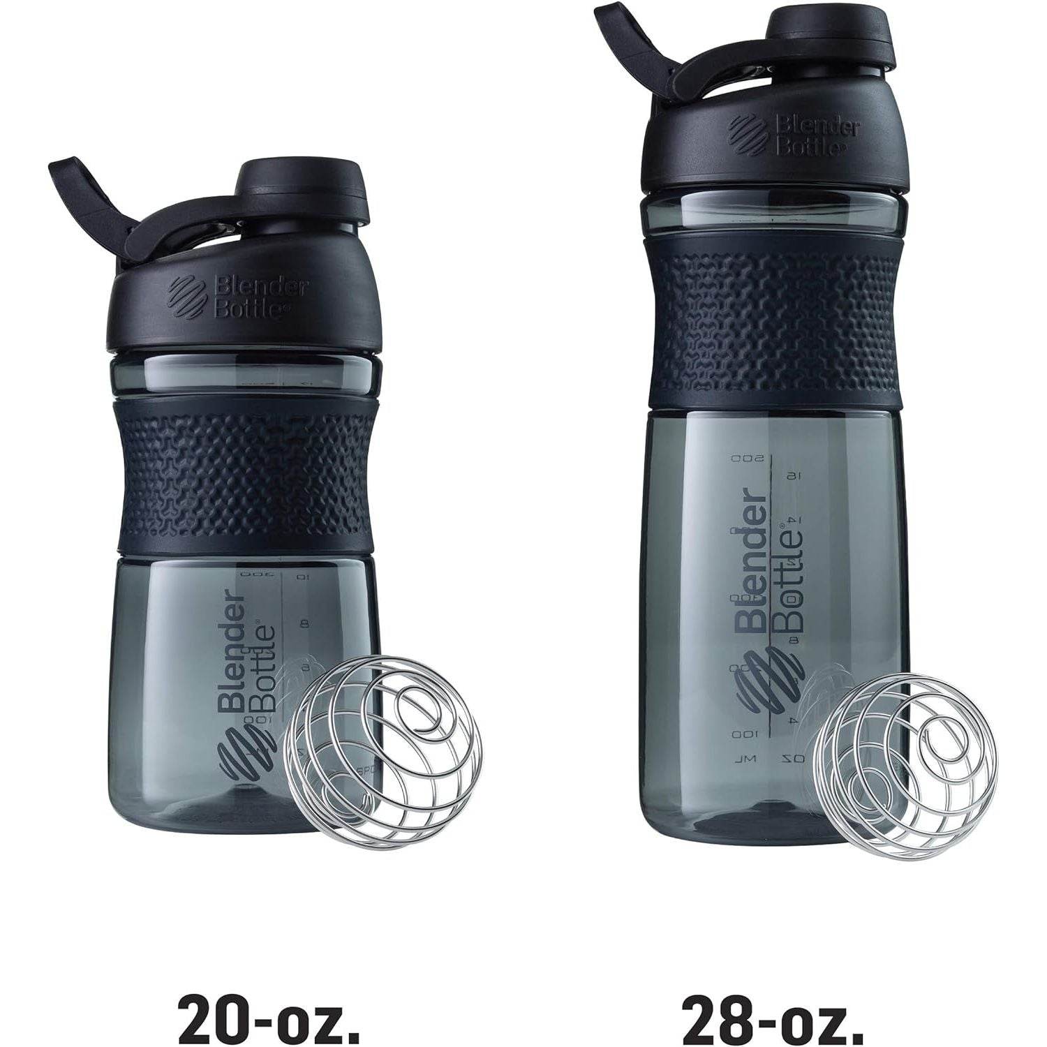 BlenderBottle SportMixer Shaker Bottle Perfect for Protein Shakes and Pre Workout, 28-Ounce, Navy - My Store