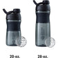 BlenderBottle SportMixer Shaker Bottle Perfect for Protein Shakes and Pre Workout, 28-Ounce, Navy