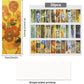 30 Pieces Art Painting Paper Bookmarks,Van Gogh Art Painting Page Folder Bookmark Set, Page Clip Book Mark for Book Reading Marker Gift (14 x 5CM, 30 Styles)