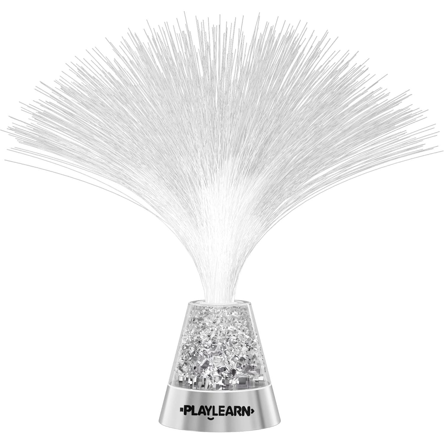 Buy now Playlearn 13” LED Fiber Optic Lamp - USB/Battery Powered – Color Changing Crystal Base – Fiber Optic Light Sensory Lamp at indiglob india