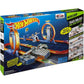 Hot Wheels Toy Car Track Set, Track Builder Playset Total Turbo Takeover with 1:64 Scale Vehicle, Motorized Booster & Multiple Configurations