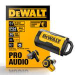 Buy now DEWALT Heavy Duty Bluetooth Jobsite Pro X2 ANC True Wireless Earbuds, Active Noise Cancelling Work Earbuds, Turn Dial Controls, 10Hr Runtime (40+ w/Case), 4 EQ Modes, IP54 at indiglob india