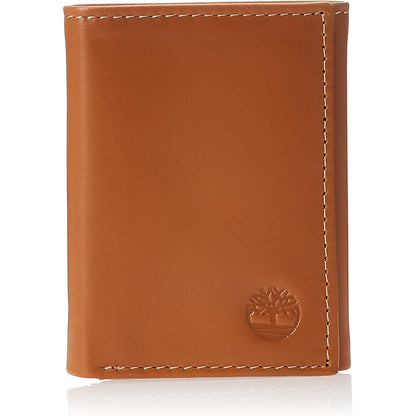 Timberland Men's Leather Trifold Wallet with ID Window