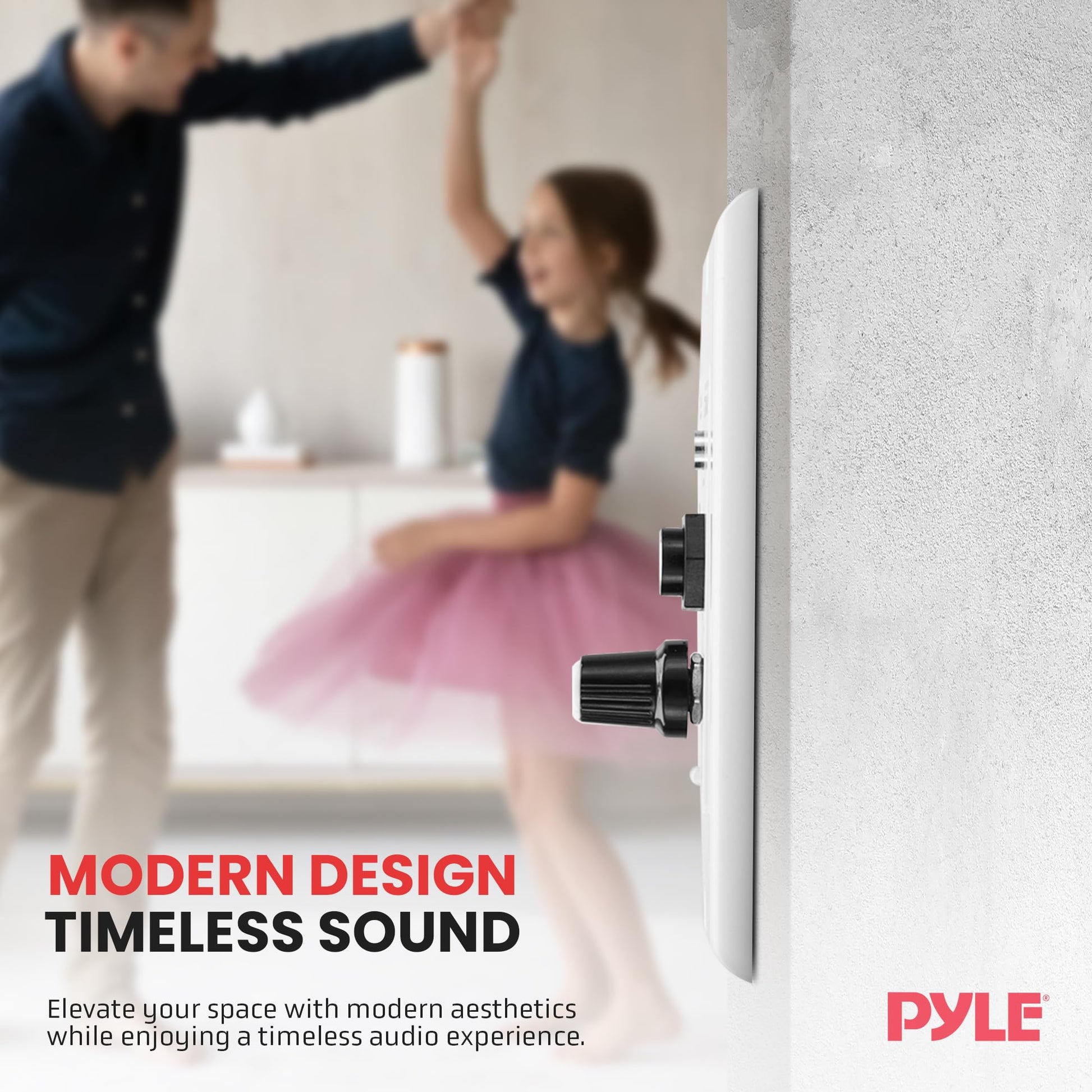Buy now Pyle Bluetooth Receiver Wall Mount - in-Wall Audio Control with Built-in Amplifier | USB, Microphone, Aux (3.5mm) Input | Terminal Block | Connect 2 Speakers | 100 Watt - PWA15BT.5 at indiglob india
