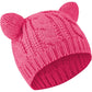 SATINIOR Cute Cat Ear Beanie Hat Cat Knitted Hat Winter Cable Knit for Women