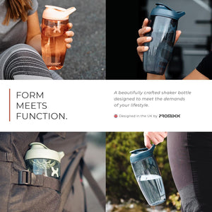 Promixx Pursuit Protein Shaker Bottle (24 oz) – Silent No-Ball Mixer, Leak-Proof Lid, BPA/BPS & Phthalate-Free ECOZEN – Easy-Clean Shaker Cup for Protein Shakes, Pre & Post-Workout Smoothies