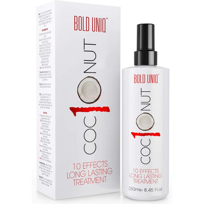 Coconut Thermal Protection Spray - Prevents Frizz and Split Ends for All Hair Types - Heat Defense Up To 450ºF - 8.45fl.oz