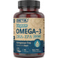 DEVA Vegan Omega-3 DHA EPA Supplement Once-Per-Day Softgel 300 MG - Carrageenan Gelatin & Gluten Free - Non-Fish Algae Oil Fatty Acids - 90 Softgels