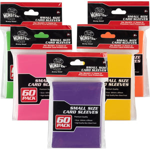 Buy now Monster Protectors Card Sleeves(300 Pack) -Small Size(64mm x 89mm) Bright Multi-Color Set of Card Protectors-Compatible with Yugioh & other Collectible TCGs & Sports Cards- Keep cards safe during play at indiglob india