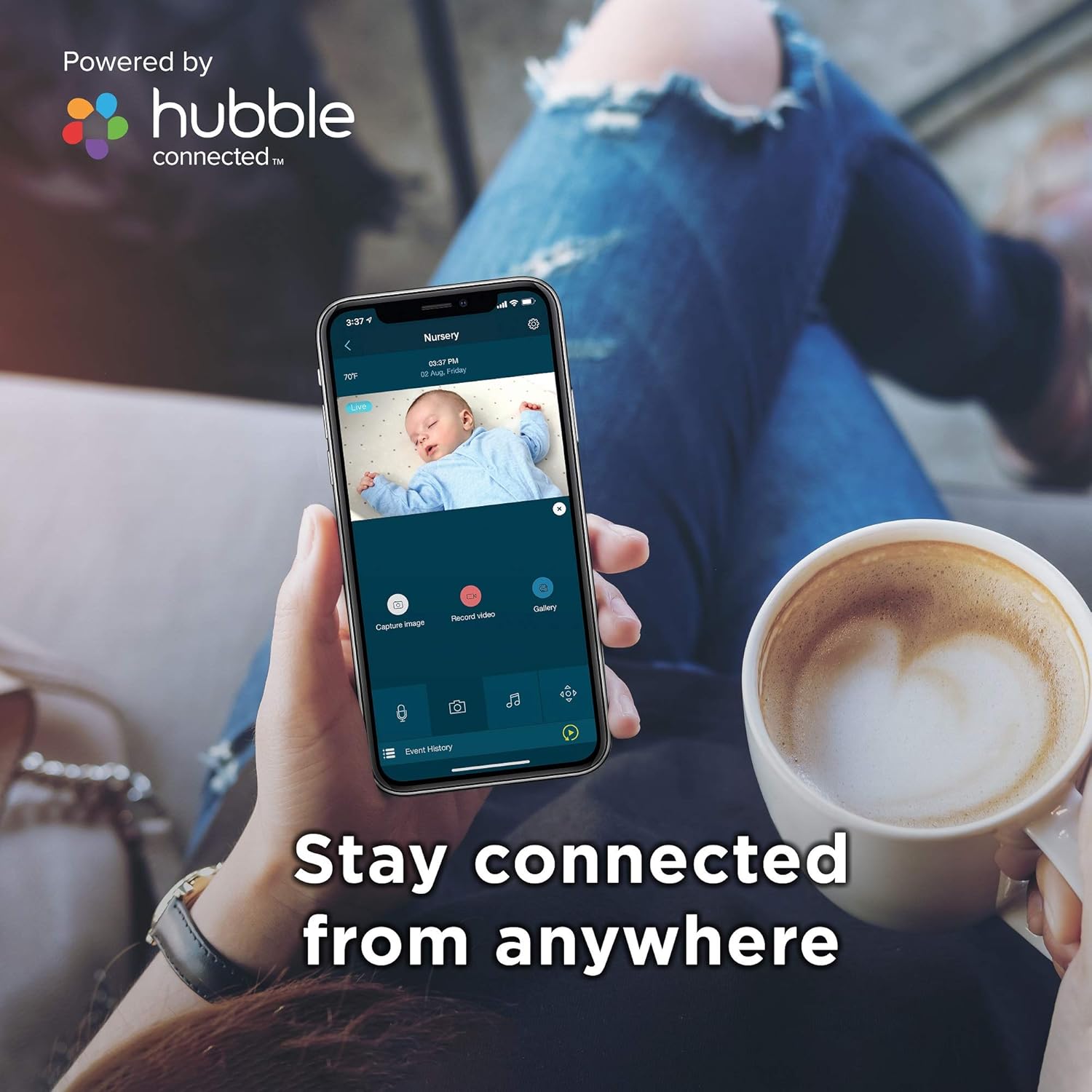 Buy now Motorola indoor Baby Smart Video Baby Monitor with Wi-Fi & 3.5" Color LCD Parent Unit, Night Vision, Two-Way Audio, Room Temperature Display & 5 Lullabies, MBP668CONNECT, 720p at indiglob india