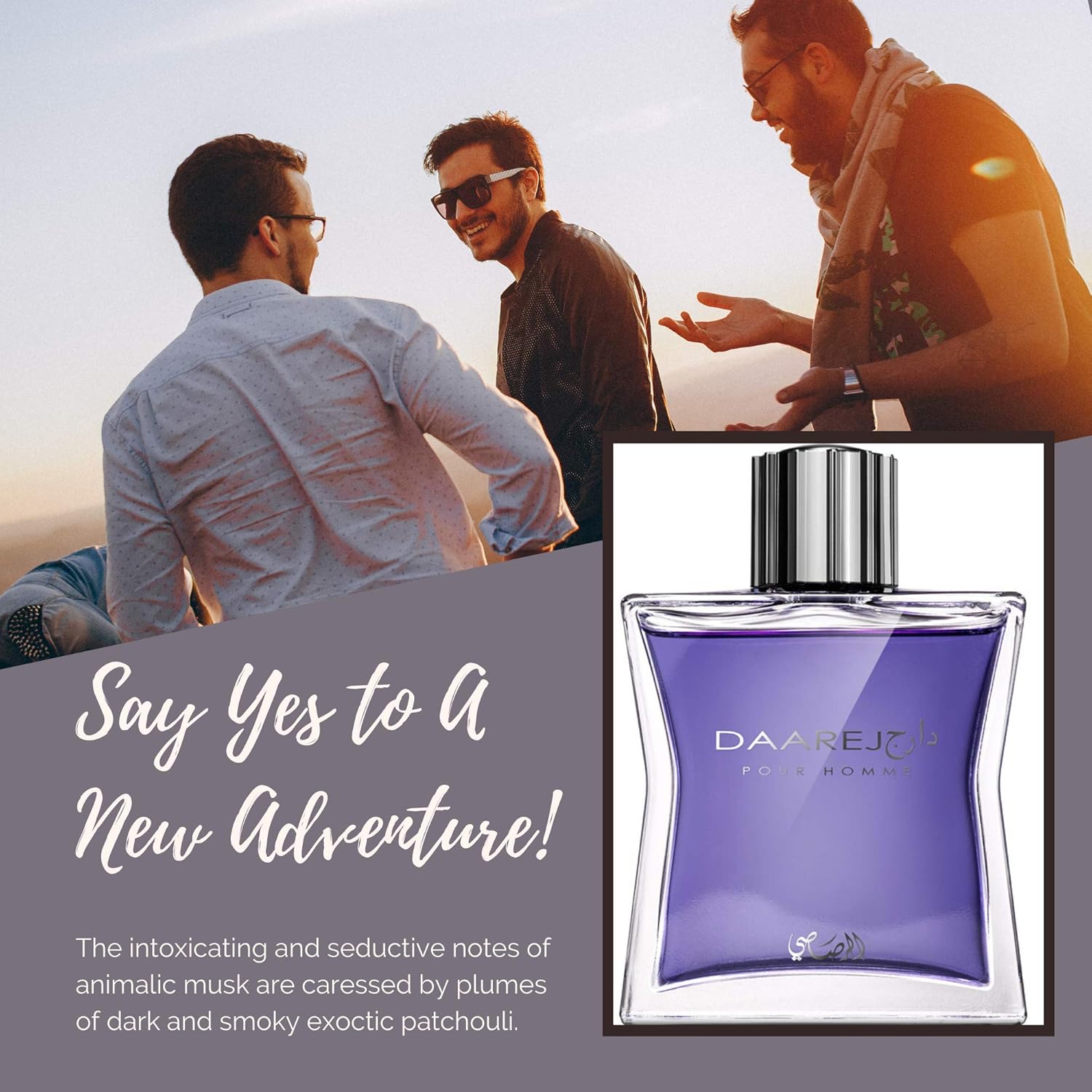 Buy now RASASI Dareej For Men Eau De Parfum Spray - 100ML (3.4 Oz) Long Lasting Arabian Perfume - Bold & Premium Fragrance for Special Occasions & Daily Wear, An Essential Perfume Men that Lasts All Day at indiglob india