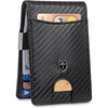 TRAVANDO Money Clip Wallet RIO - Mens Wallets slim Front Pocket RFID Blocking Card Holder Minimalist Mini Bifold Gift Box - Carbon