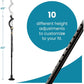 Walking Cane for Men and Women - Special Balancing Stick With 10 Adjustable Heights - Self Standing, Folding, Portable, Collapsible, and Comfortable
