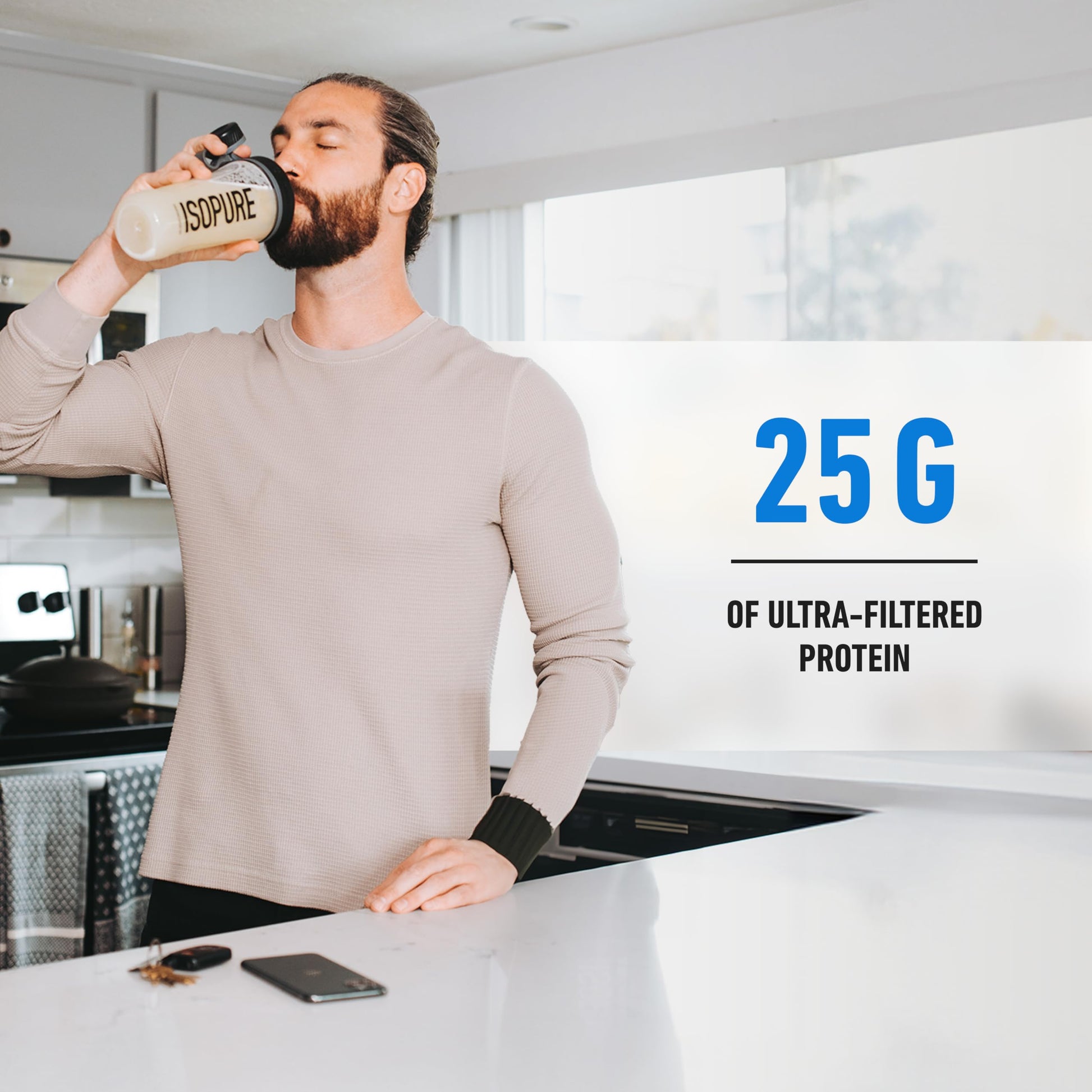 Buy now Isopure Zero Carb 100% Pure Whey Isolate Protein Powder, Lactose Free, Gluten Free, with Vitamins, Creamy Vanilla, 25g Protein Per Serving, 1 Lb, 15 Servings (Packaging May Vary) at indiglob india