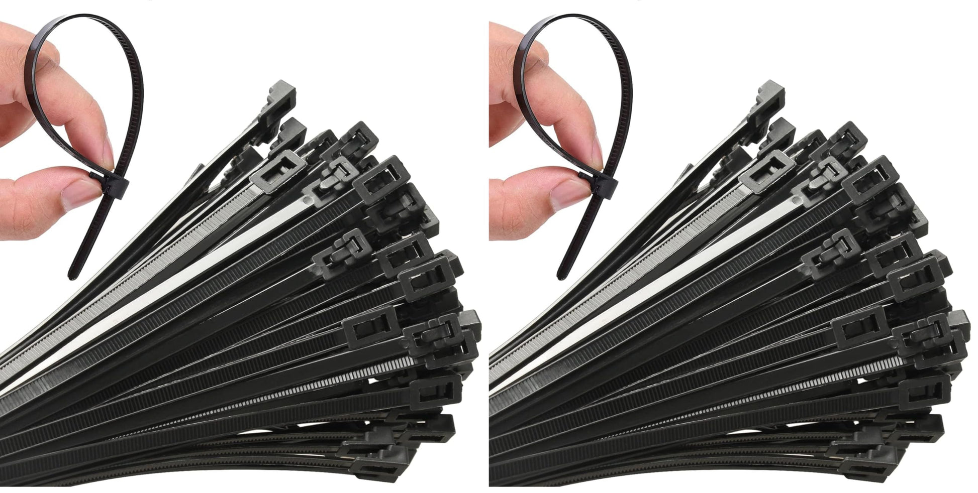 Buy now 100Pcs 8 Inch Heavy Duty Industrial Zip Toes 40lbs Tensile Strength Releasable Black Tie Wraps Reusable Zip Toes Tie Straps For Garden Plant Secure Vine, Home Office Reusable 8Inch 100Pcs (Pack of 2) at indiglob india