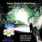 Buy now Flashlights High Lumens Rechargeable - 20000LM 30W Super Bright LED Flash Light | 5000ft Beam & 12H Long Lasting USB High Powered Handheld Police Flashlight for Home/Camping/Hiking/Emergency at indiglob india