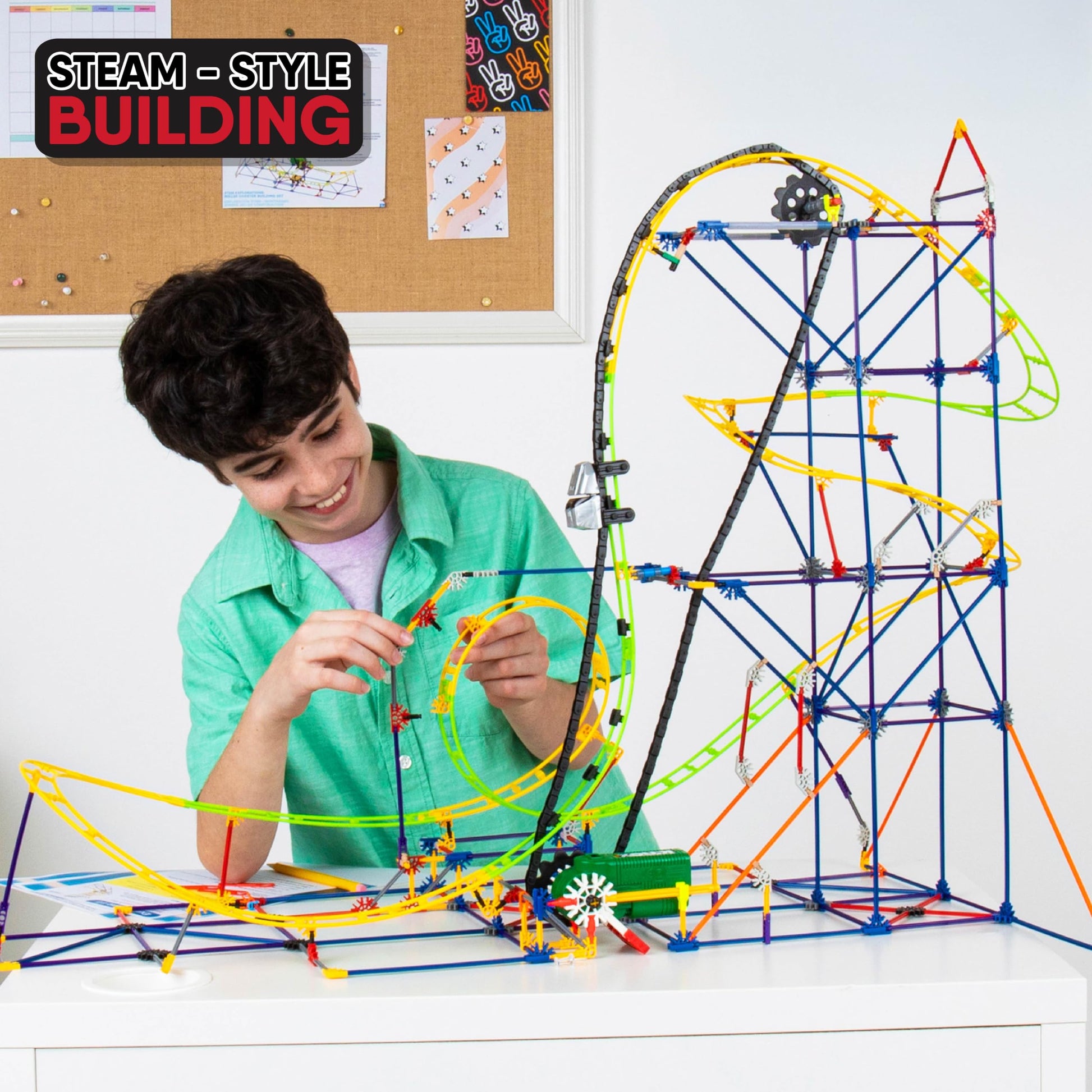 Buy now K'NEX Education - STEM Explorations: Roller Coaster Set ‚ 546 Pieces, Creative Building Set‚ Ages 8+ at indiglob india