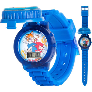 Accutime Sonic The Hedgehog Kids' SNC4020 Digital Display Quartz Blue Watch