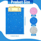 3 Pcs 4 x 6 Inch Mini Clipboards Small Pocket Clipboards Glitter Acrylic Memo Book Boards with Profile Clip for Kids Student Teacher Classroom School Office Supplies