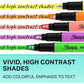 Sharpie Clear View Highlighter Sticks, Chisel Tip, Assorted Fluorescent, 8 Count - School, Home, and Office Use, Teacher Supplies