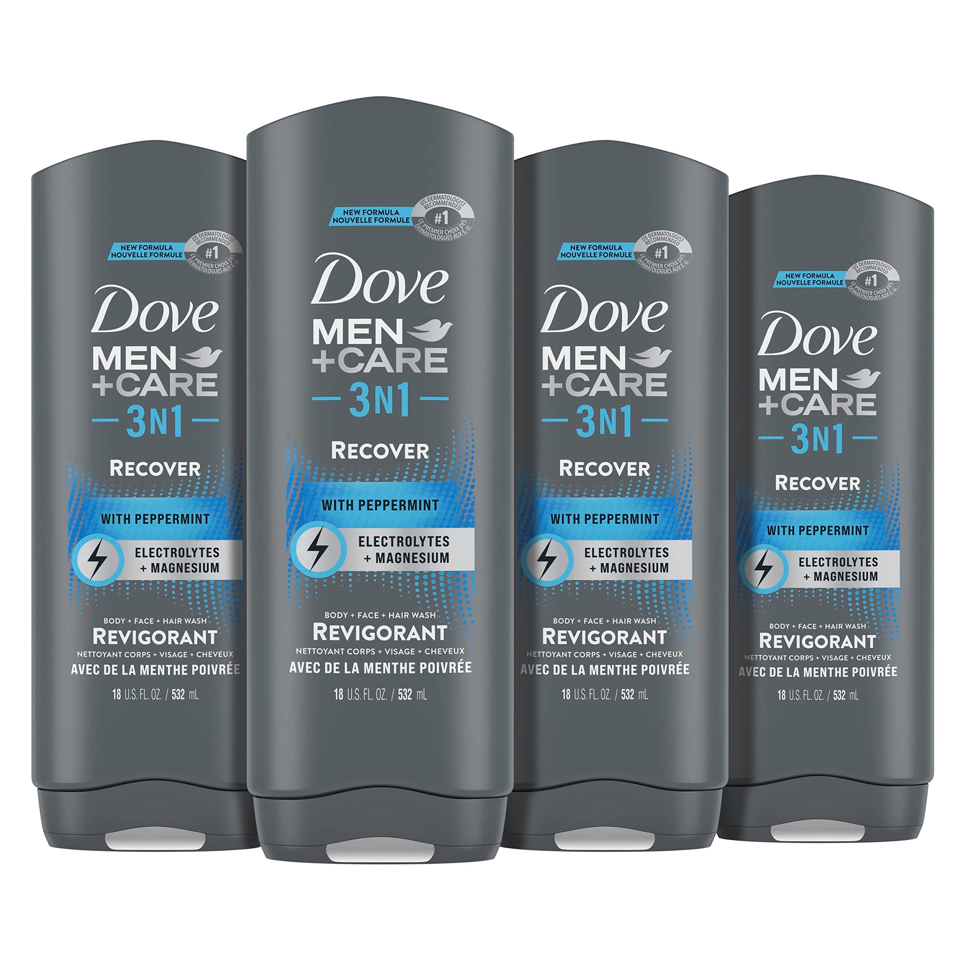 Buy now DOVE MEN + CARE Body and Face Wash Clean Comfort 4 Count for Healthier and Stronger Skin Effectively Washes Away Bacteria While Nourishing Your Skin, 18 oz Peppermint 18 Fl Oz (Pack of 4) at indiglob india