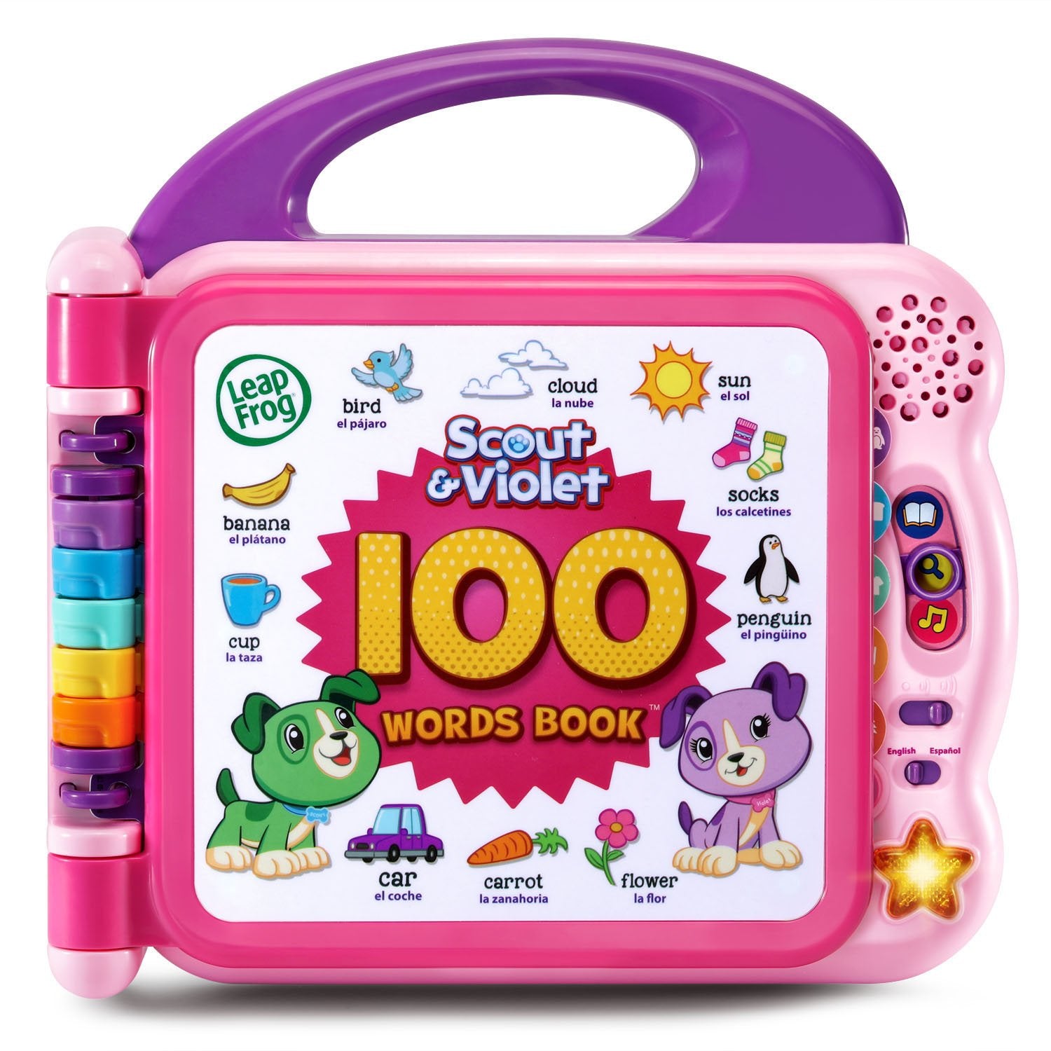 Buy now LeapFrog Learning Friends 100 Words Book, Green Purple Standard Packaging at indiglob india