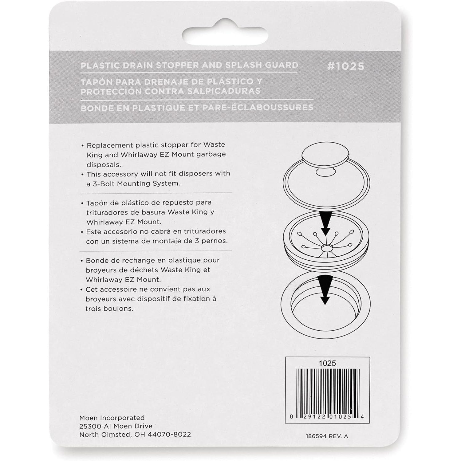 Buy now Waste King Black Disposer EZ Mount Garbage Disposal Stopper and Splash Guard for Sink Drain, 1025 at indiglob india