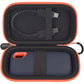Hard Case Compatible with SanDisk 500GB/ 1TB/ 2TB/ 4TB Extreme Portable SSD - Up to 1050MB/s - USB-C, USB 3.2 Gen 2 - External for Solid State Drive. Carrying Travel Holder for USB Cables (Box Only)